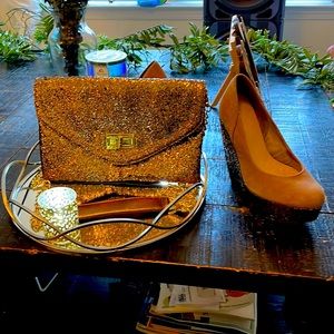 Rose Gold/Tan Elegant Dream Clutch.